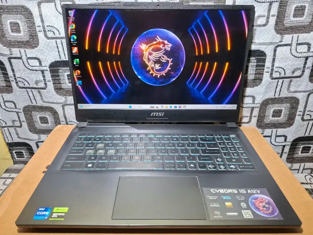 Laptop Msi Cyborg Core i7 ram 16gb ssd 1TB Garansi 2027 mulus istimewa
