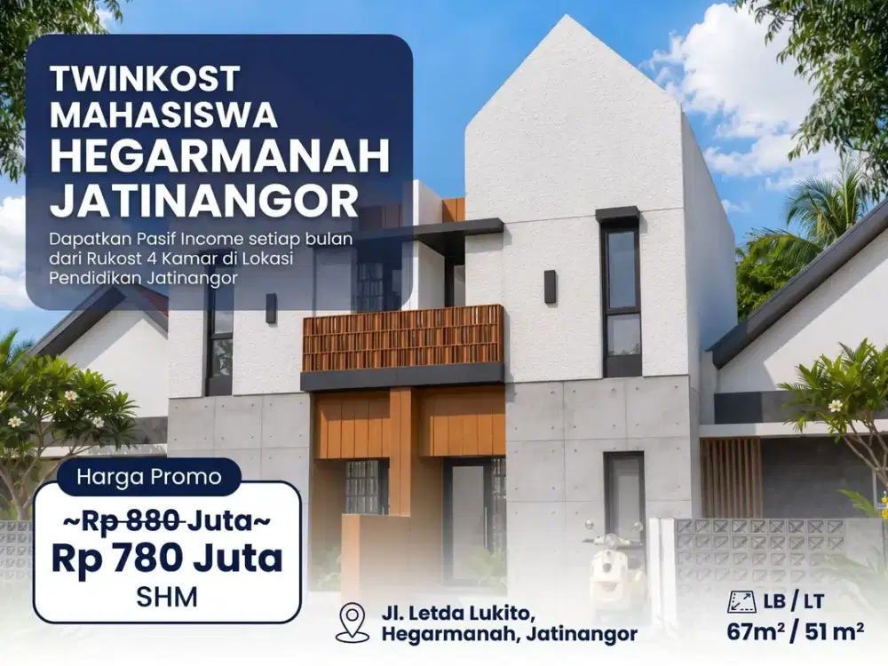 Rukos Twinkost Jatinangor Dekat Unpad Harga Diskon 100 Juta