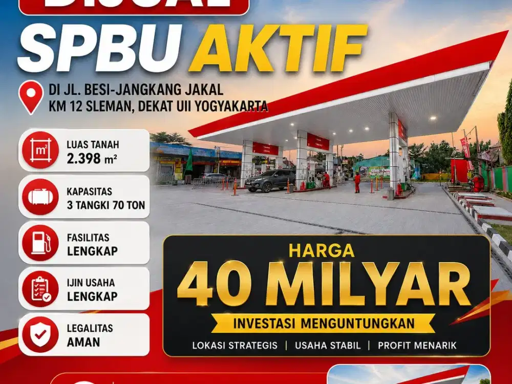 DIJUAL SPBU AKTIF DI JL. KALIURANG DEKAT UII