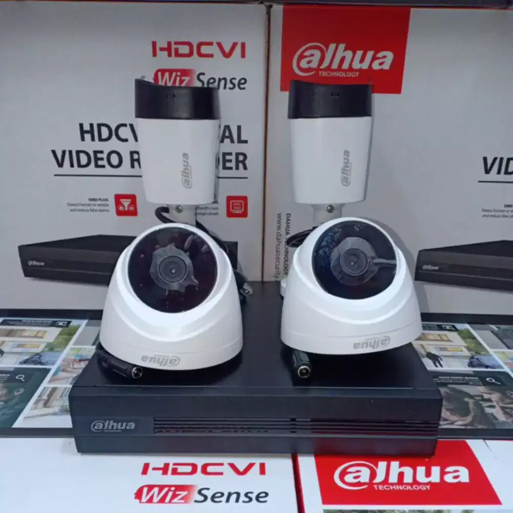 Paket cctv dahua 8 ch 4 kamera 2mp