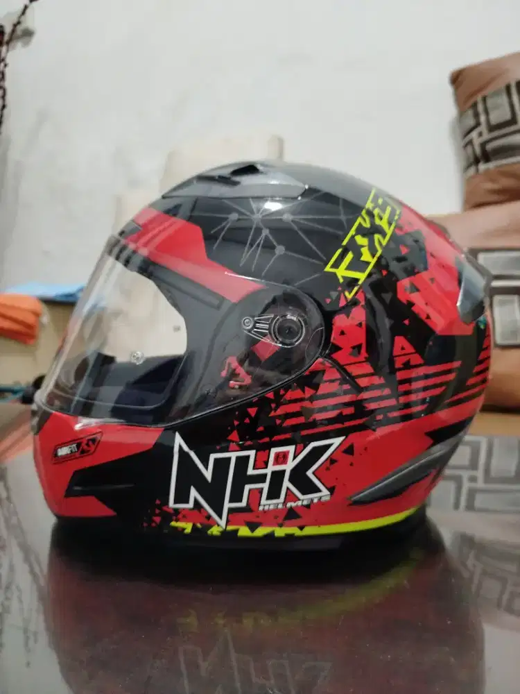 Helm Fullface NHK RX9 Toxic Black Red Like New