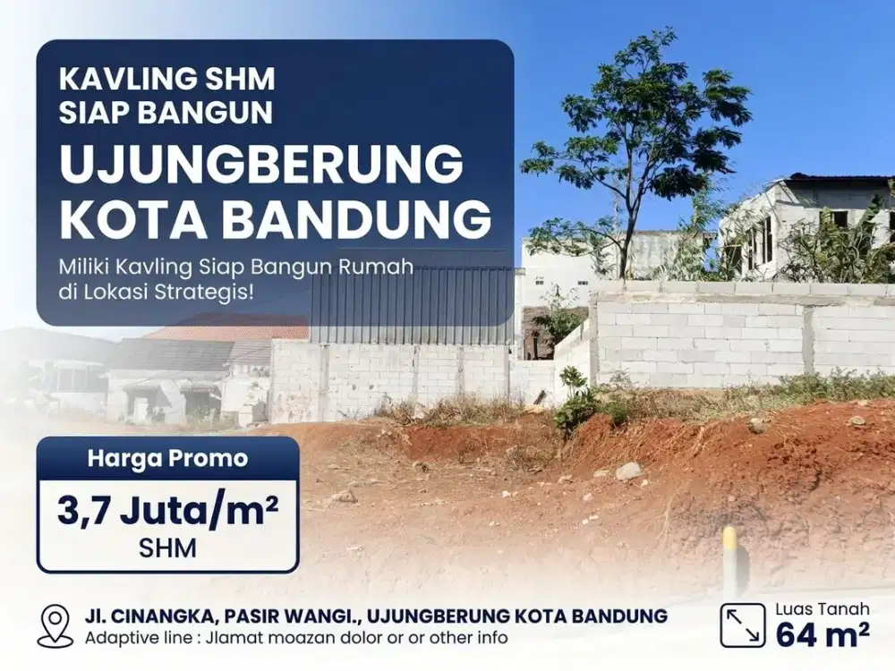 Kavling Tanah Shm Dekat Alun Alun Ujungberung Kota Bandung
