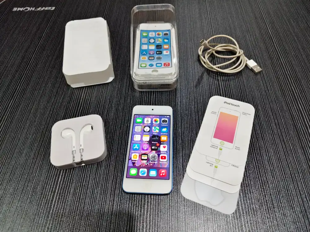 iPod Touch gen 7th Blue 32gb Fullset