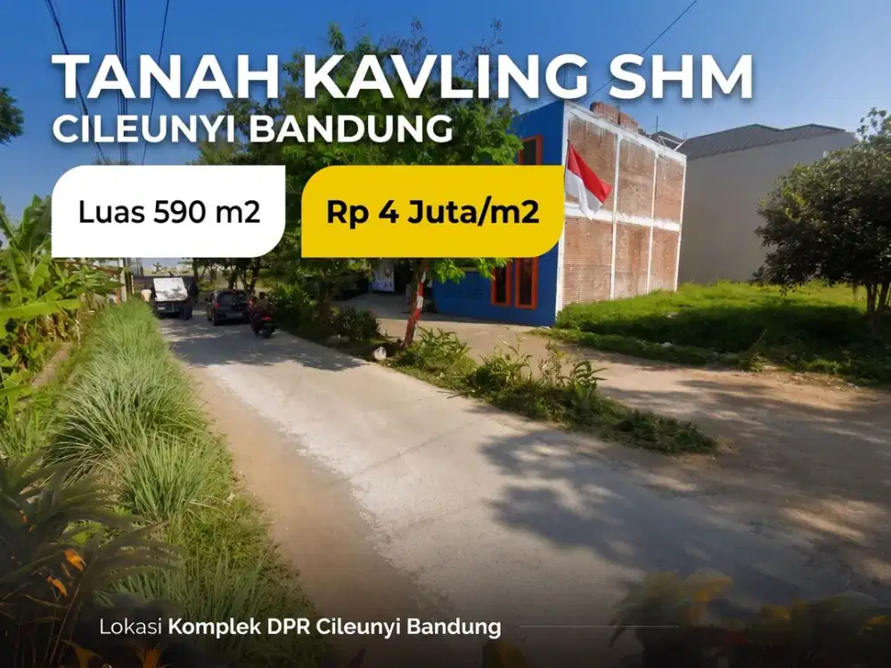 LAHAN SHM 590 M2 DEKAT GERBANG TOL CILEUNYI BANDUNG