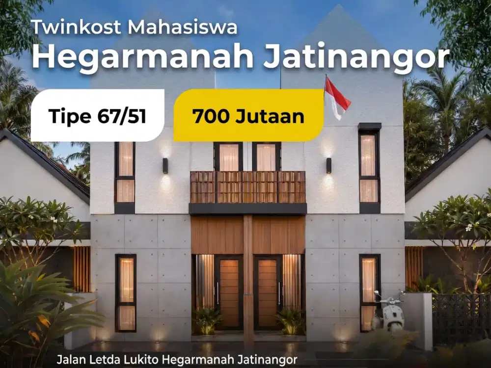 Twinkost Jatinangor SHM 67 M2 Dekat UNPAD Jatinangor