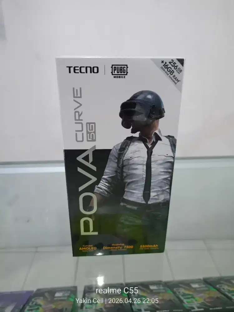 Tecno Pova Curve 5G 8/256 GB Dimensity 7300 AMOLED 144Hz Garansi Resmi