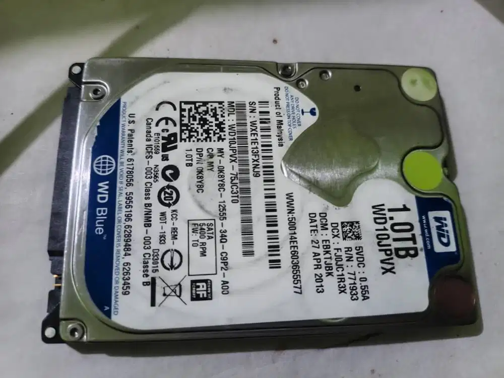 HDD/Hardisk 2,5 WD Blue 1TB SATA3