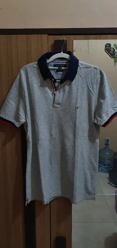 POLO TOMMY HILFIGER CUSTOM FIT GREY