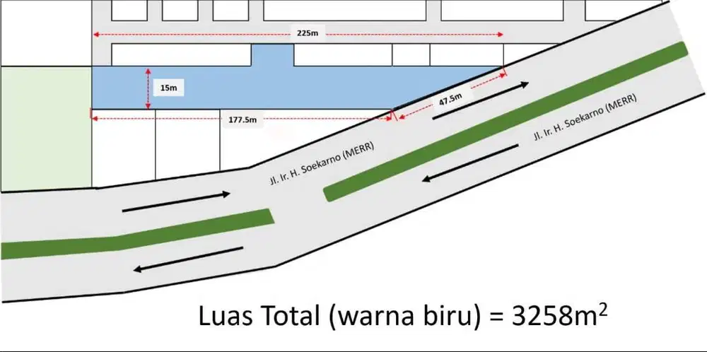 DIJUAL TANAH NOL JALAN RAYA IR SOEKARNO MERR SURABAYA TIMUR