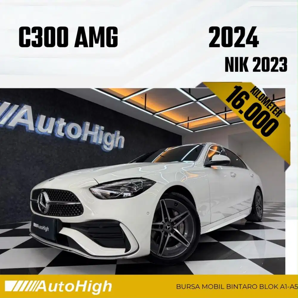 DP10% [Km16.000] C300 AMG 2023 White Reg 2024 #AUTOHIGH