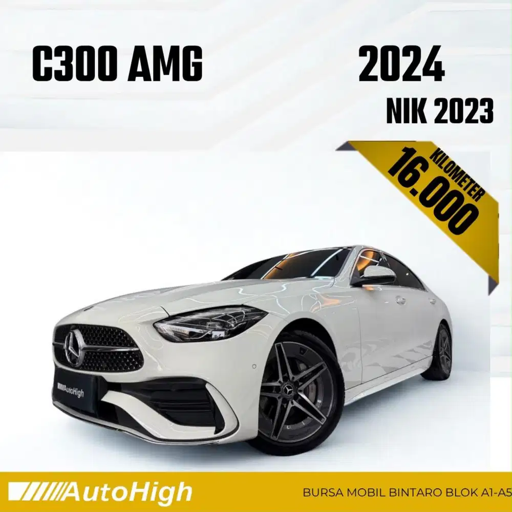 DP10% [Km16.000] C300 AMG 2023 White Reg 2024 #AUTOHIGH
