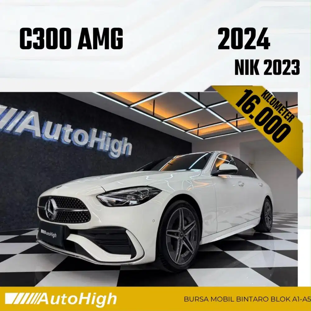 DP10% [Km16.000] C300 AMG 2023 White Reg 2022 #AUTOHIGH