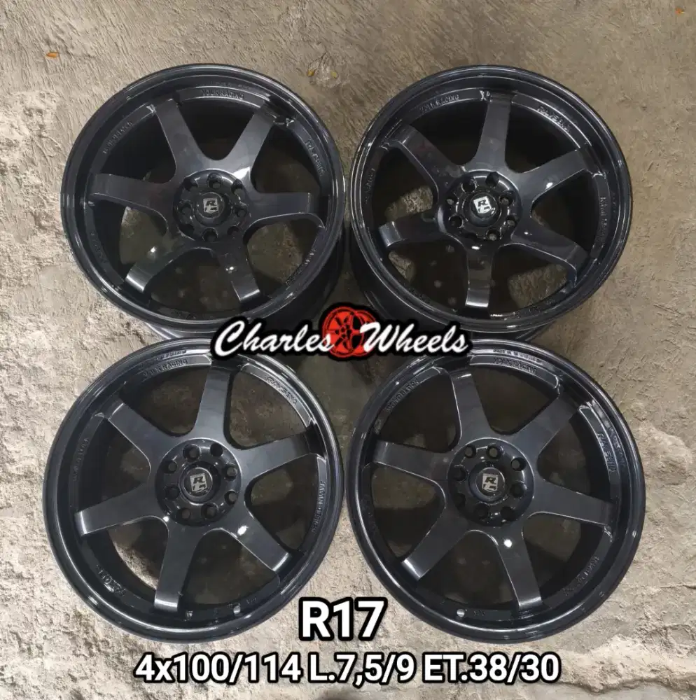 JUAL VELG REP TE37 R17 4X100 4X114,3 AVANZA VIOS JAZZ RAIZE DLL