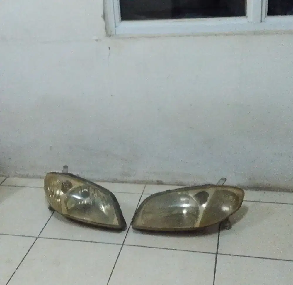Jual Head lamp Vios depan dan belakang 1 set Plus Tape Original