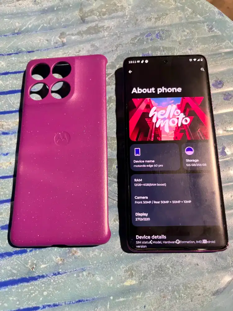 HP MOTOROLA 60 EDGE PRO
RAM 12+4GB