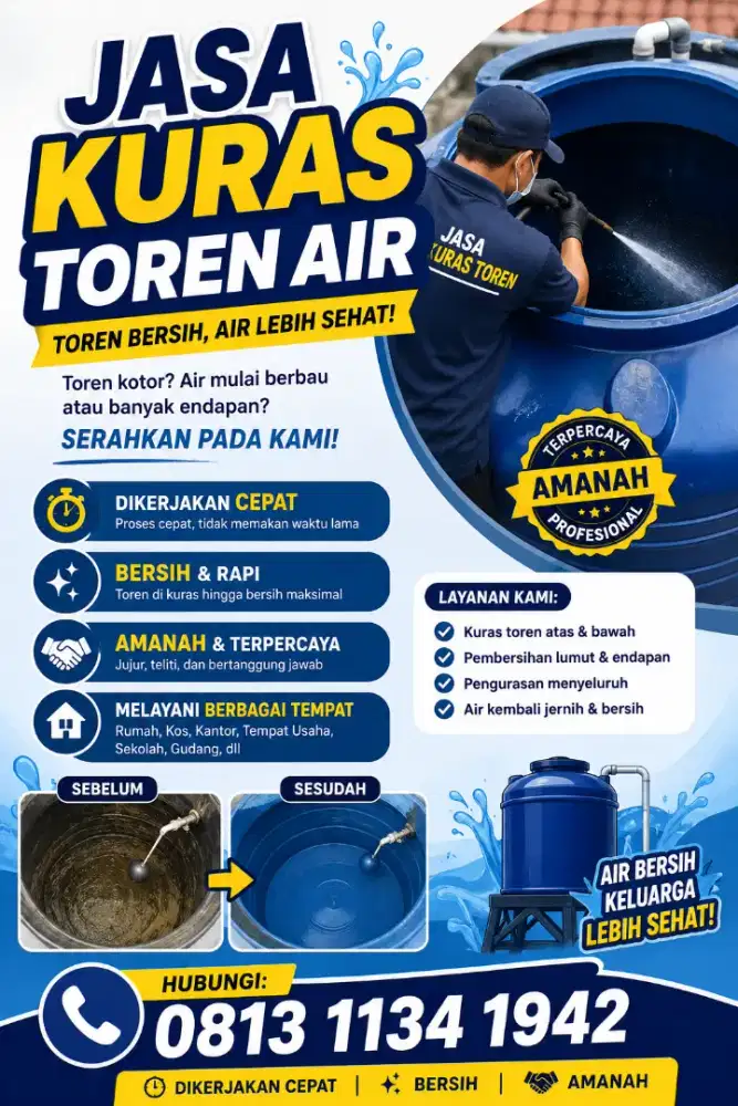 Jasa bersihkan torn