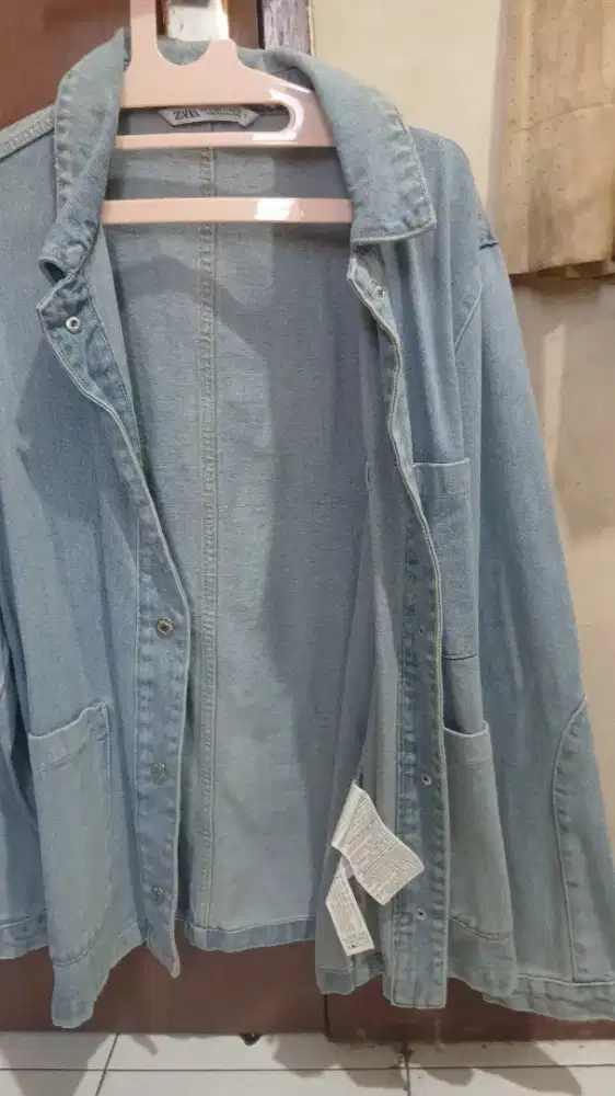 Jaket denim zara ori