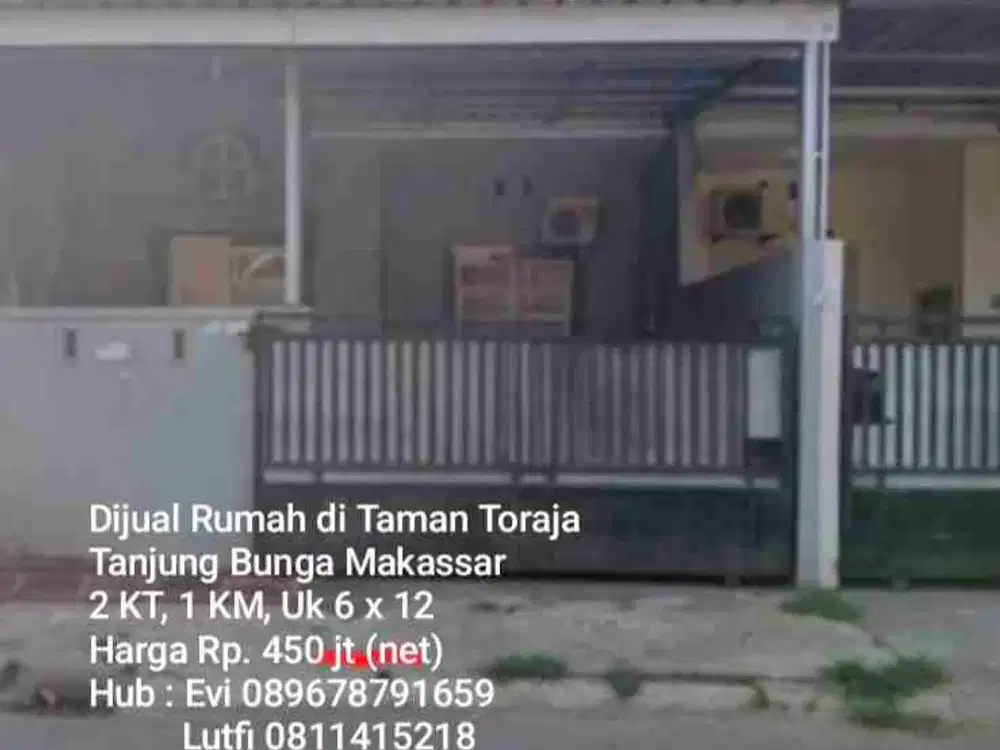Dijual Rumah di Taman Toraja Tanjung Bunga Makassar