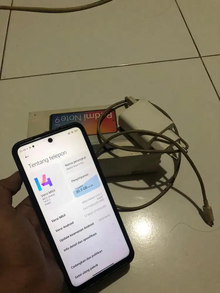 Redmi note 9 pro lengkap 6/64