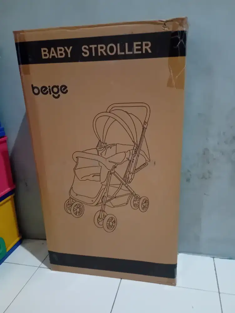 baby stroller beige