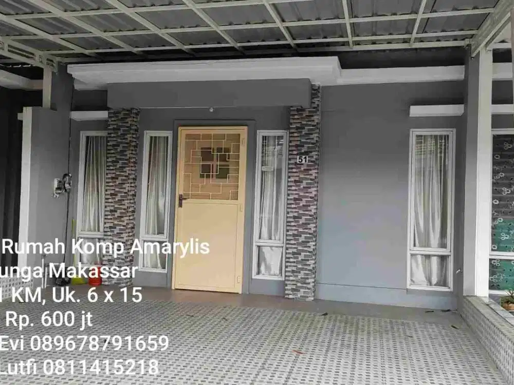 Dijual Rumah di The Amaryllis Tjg Bunga Makassar