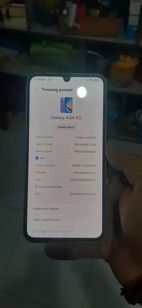 SAMSUNG A34 5G RAM 8/128