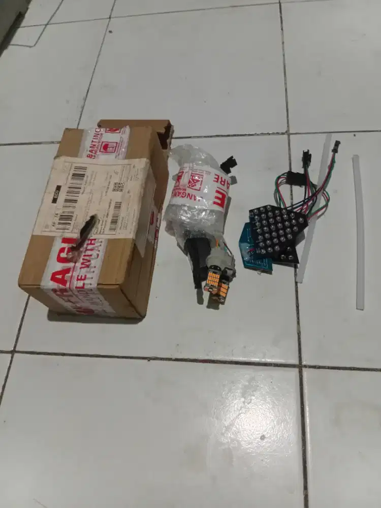Lampu led vario stop lamp dan knalpot racing motir dan mobil