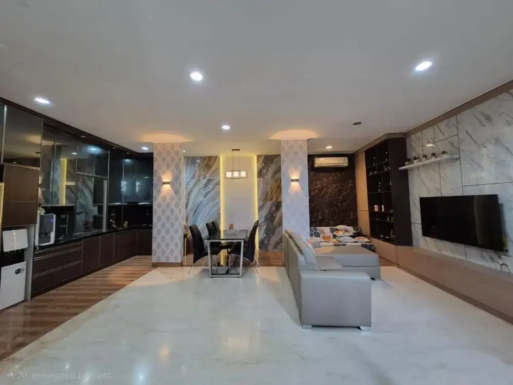 *FOR RENT*  Rumah Golf Island Cluster Orchestra  Ukuran 8x15 2 lantai Full furnished