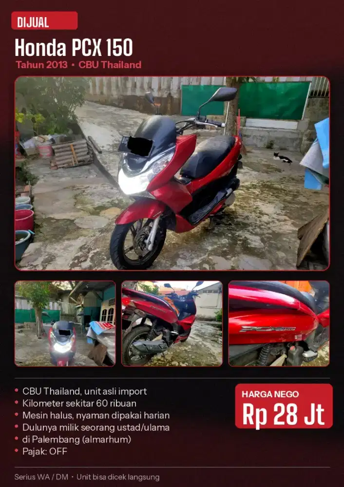 PCX CBU 2013  HONDA