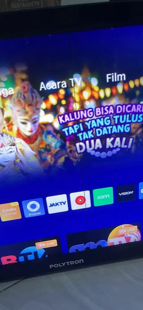 Smart tv polytron 24 inc mines garis