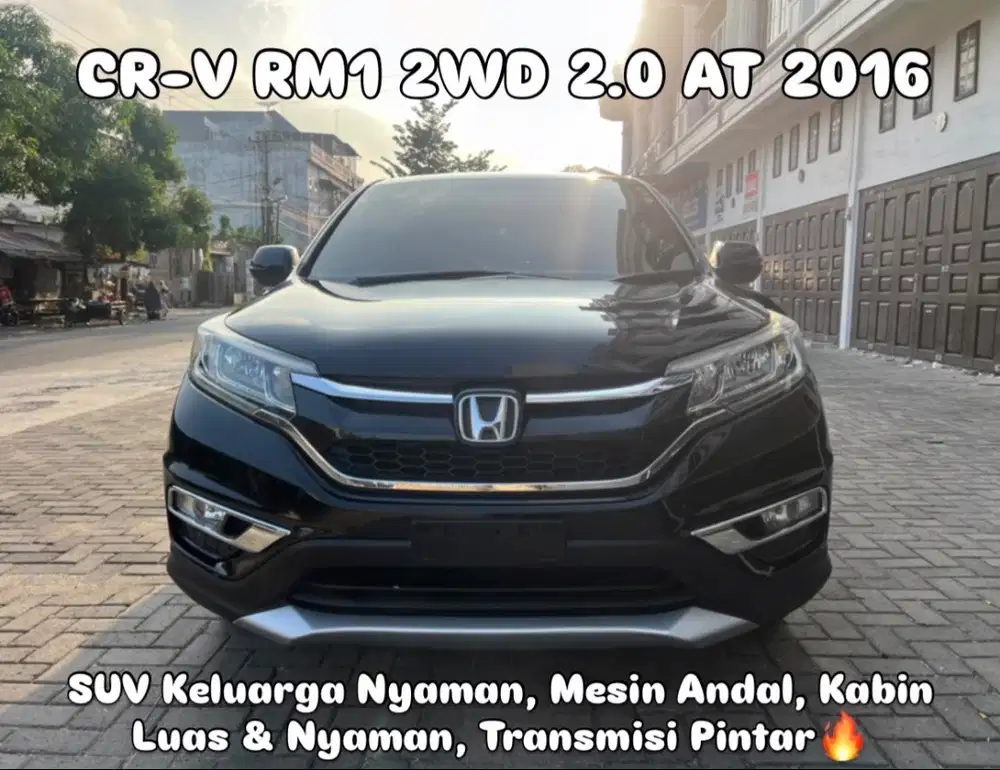 (TDP 44 JUTA!) Honda CRV RM1 2WD 2.0 Automatic Hitam 2016 [CR-V]