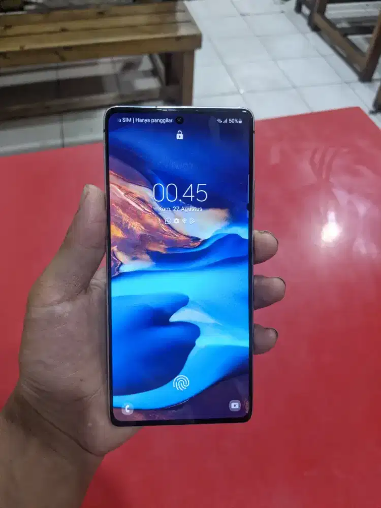 samsung s10 lite ram 8/128 warna hitam jual cepat