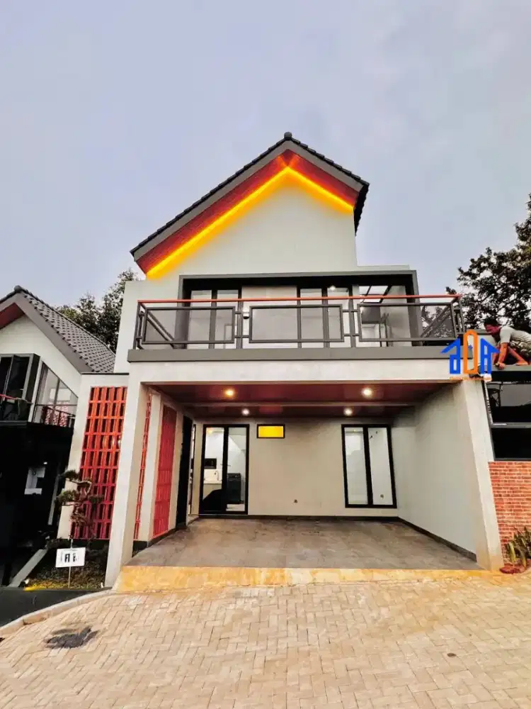 Rumah Furnished Bergaya Jepang Modern 900 meter ke Tol