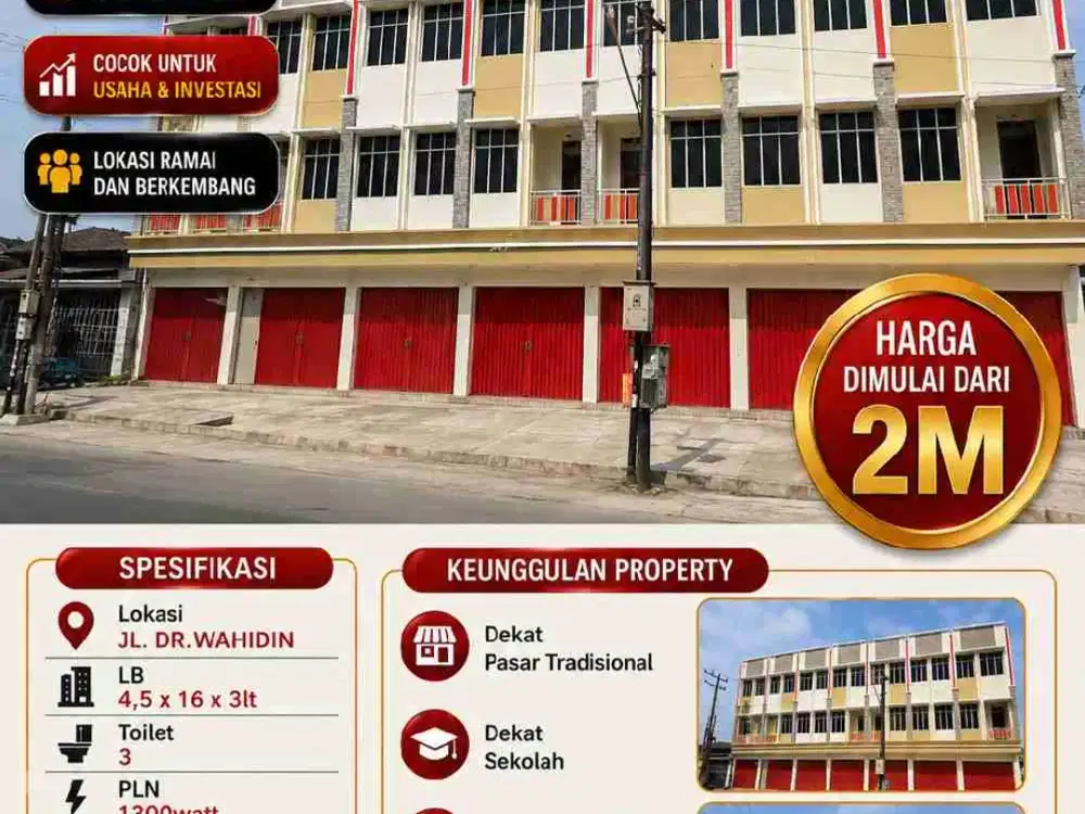 Ruko Strategis, Investasi Menguntungkan