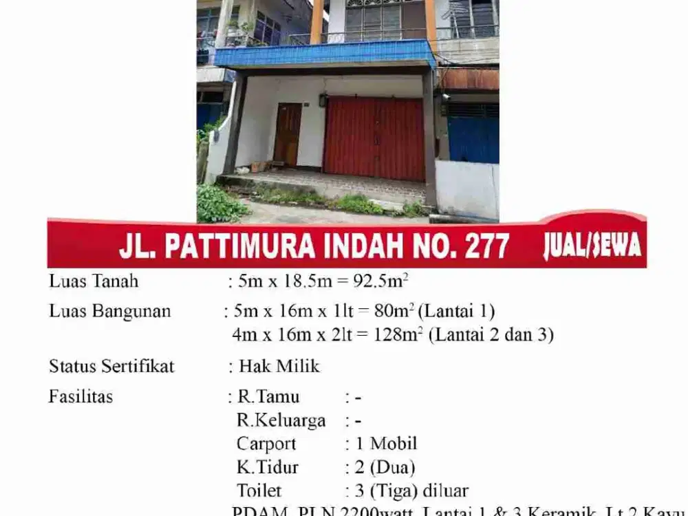 Ruko Jual dan Sewa