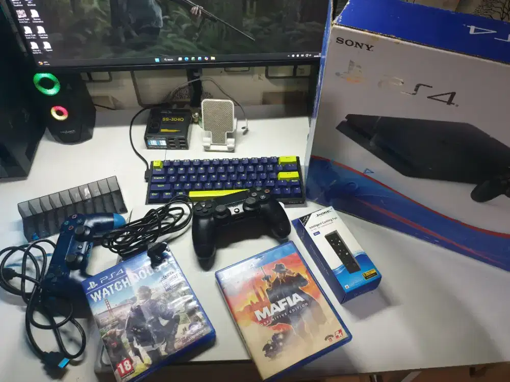 Ps4 playstation 4 slim 1tb OFW white fullset