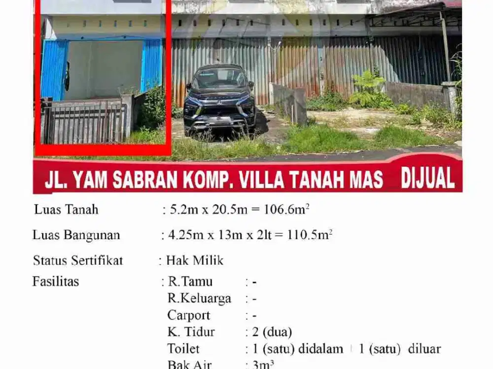 Ruko Siap Pakai