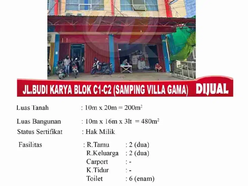Ruko Strategis, pusat kota