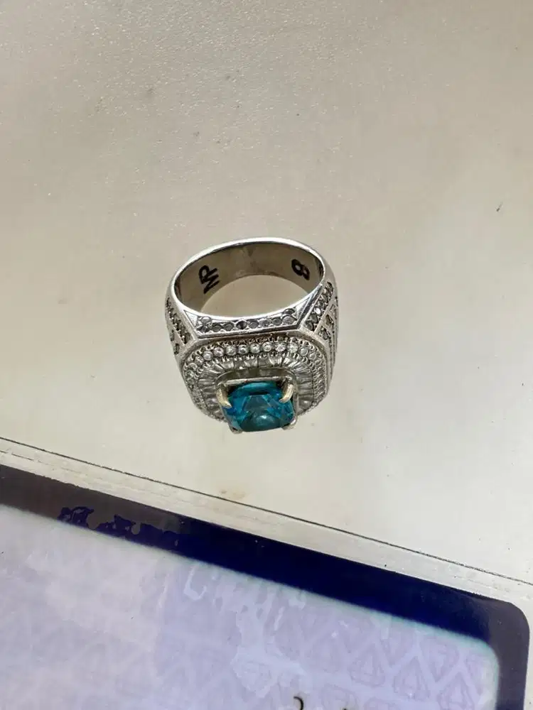 Jual cincin blue topaz
