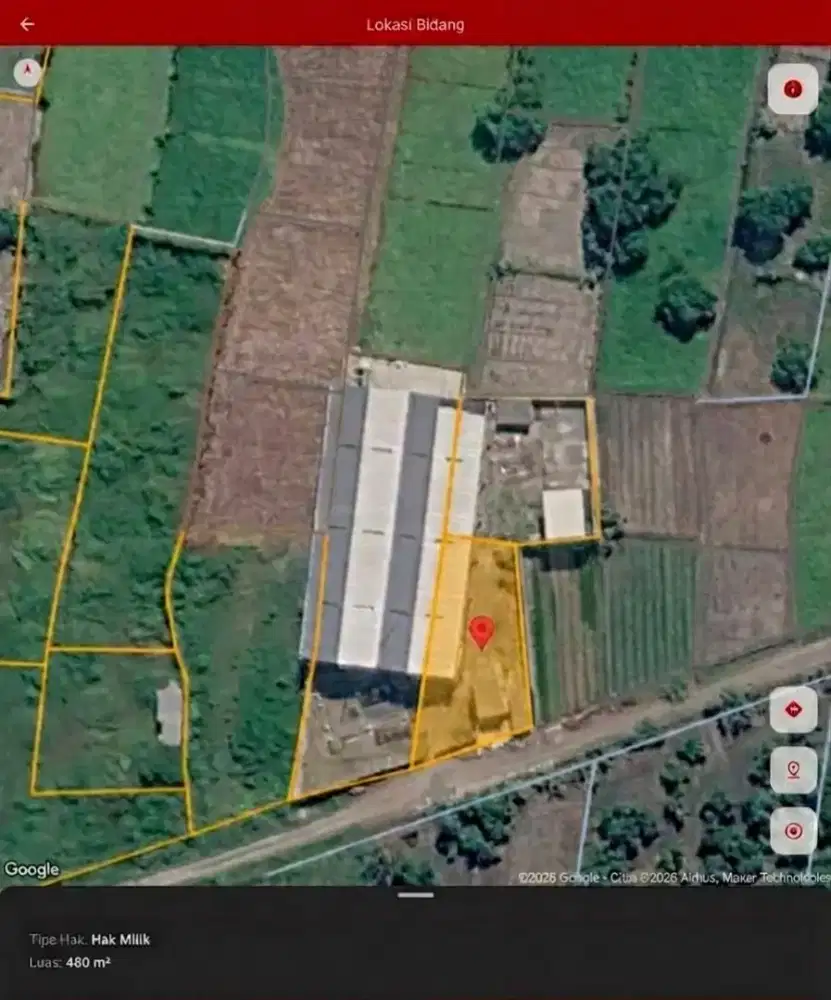 Tanah Strategis SHM 480m² Pengalangan Menganti  PotensiKomersialTinggi