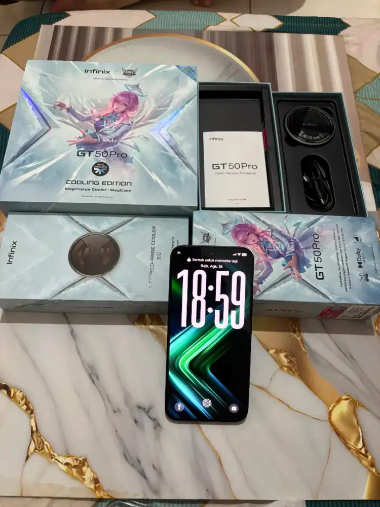 INFINIX GT50 PRO RAM 12/256GB FULLSET