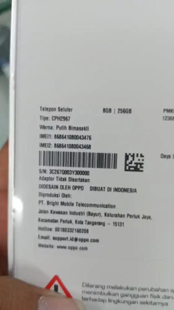 Oppo reno 16f 5g 8/256