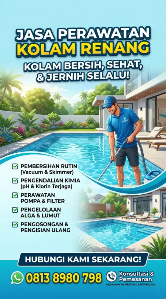Jasa perawatan kolam renang