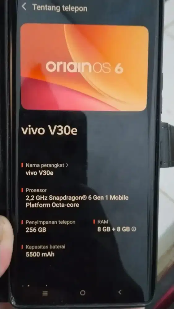 Vivo V30e Ram 8+8/256