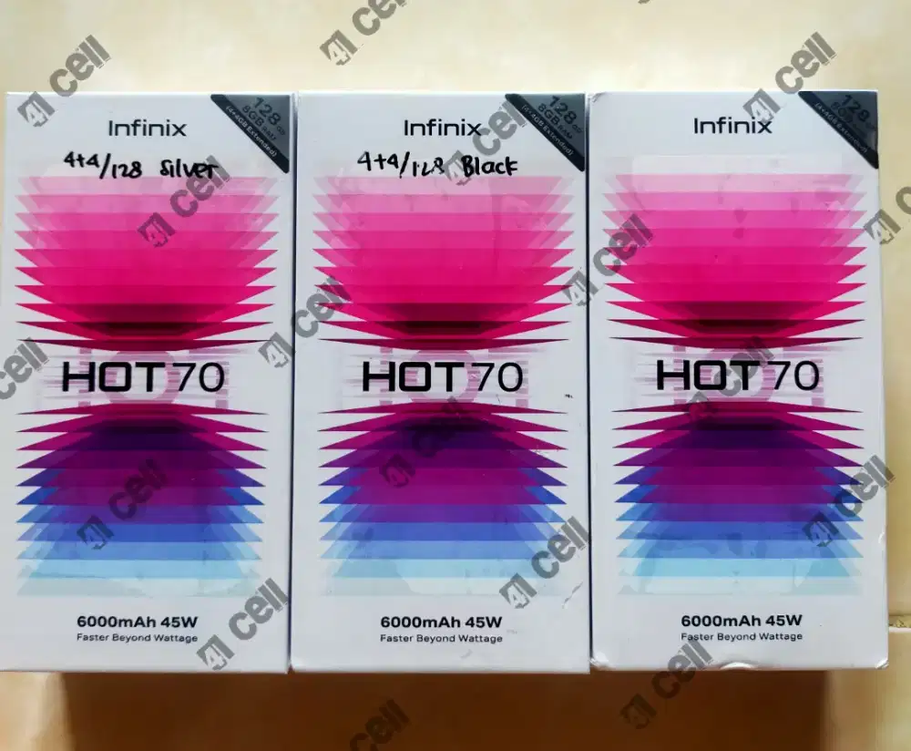 Infinix hot 70 ram 4+4/128 100% baru Termurah
