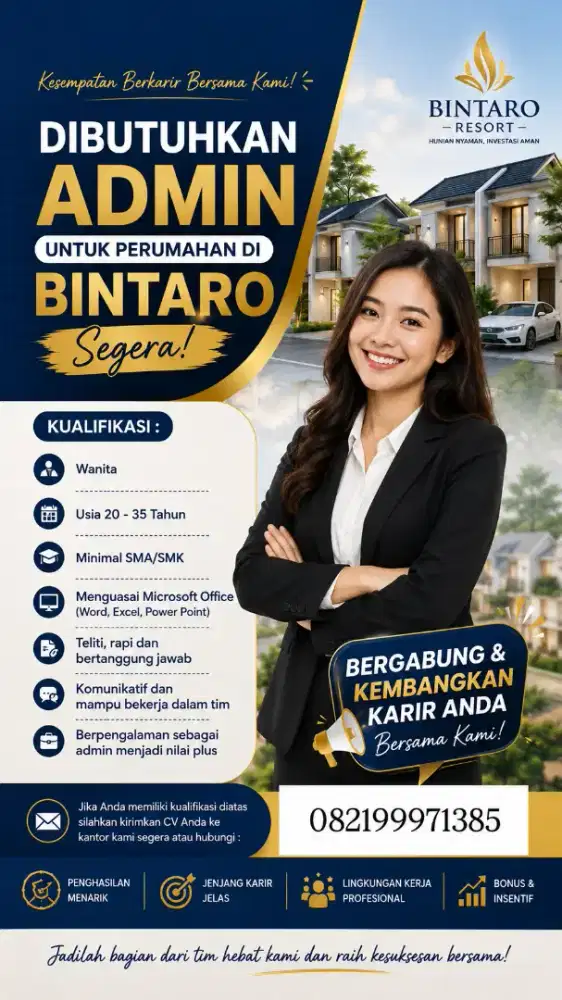 Dibutuhkan Segera Staf Administrasi
