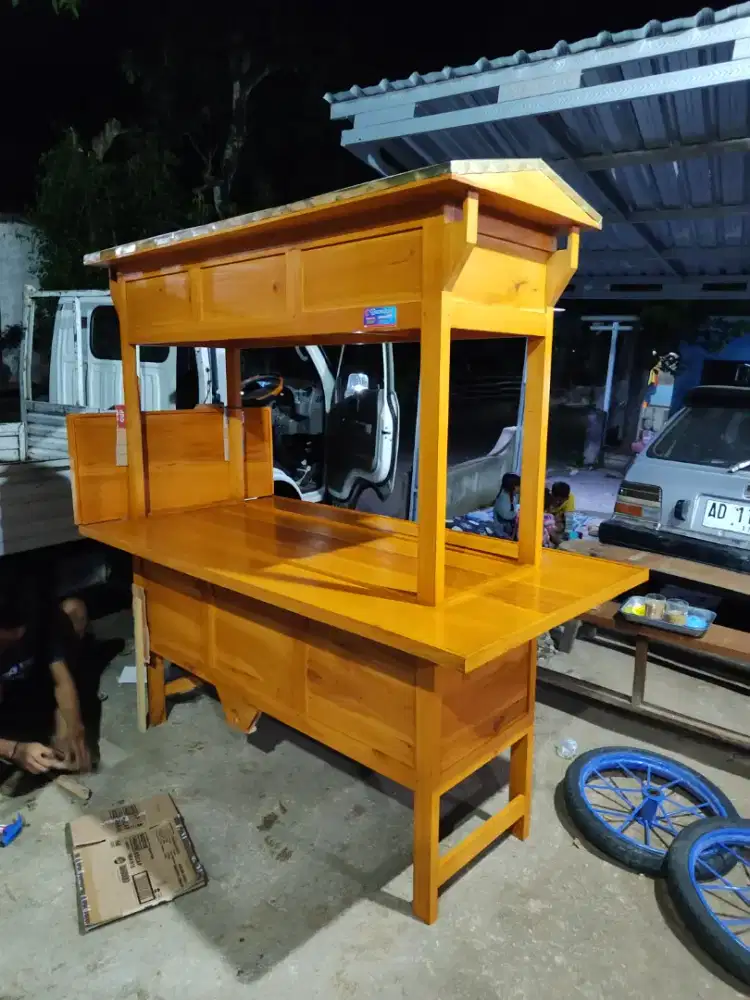 Gerobak Angkringan Bakso Mie Ayam PeceL Bubur Sate Martabak Ronde dlL