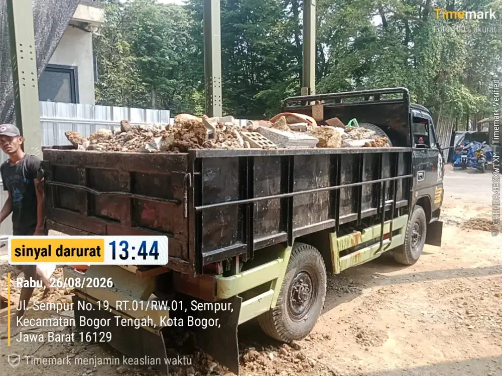 Jasa angkut/buang puing, sampah projek, pindahan rumah dll.