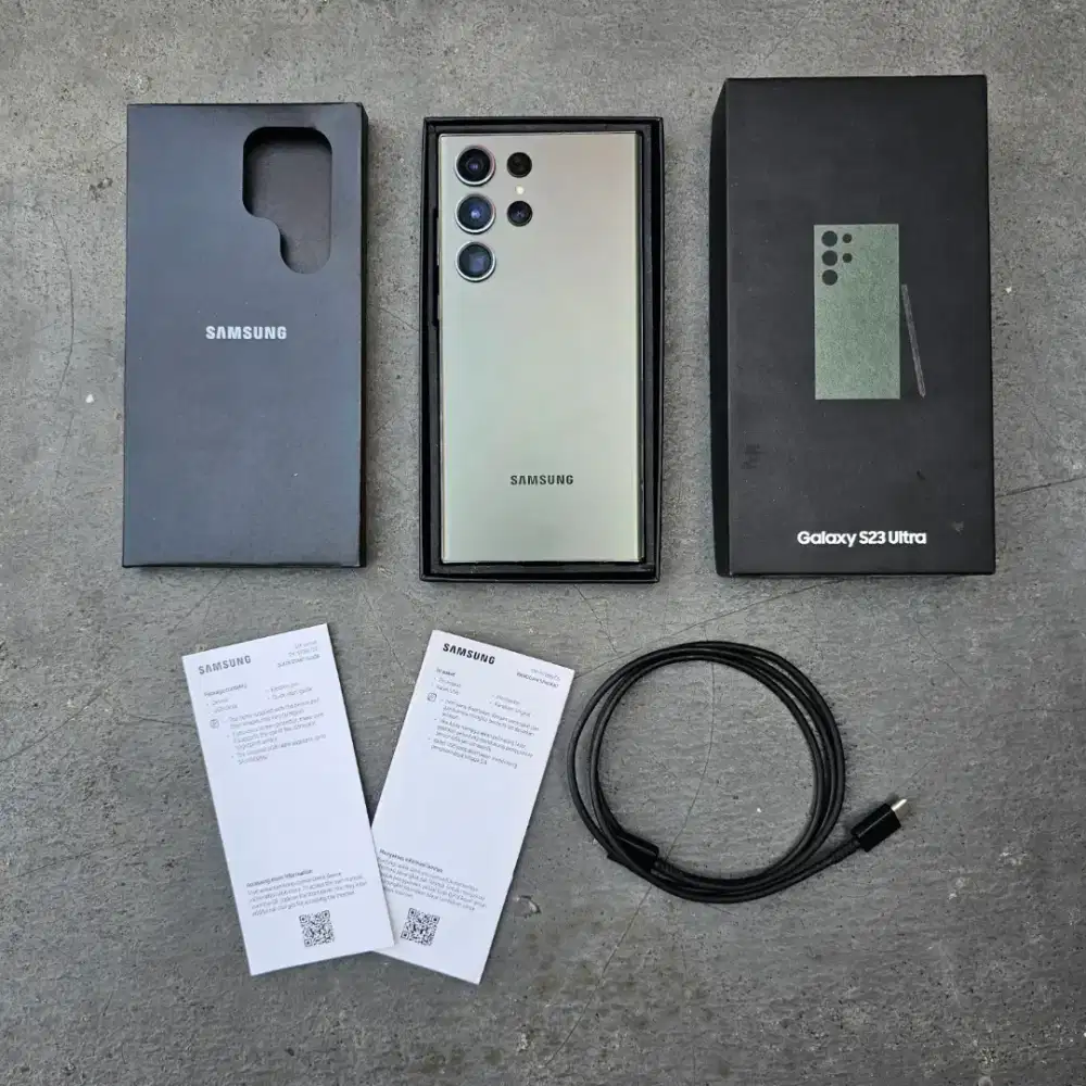 SAMSUNG GALAXY S23 ULTRA SEIN 5G 12/256 GB MULUS MINUS GARIS 1 FULLSET