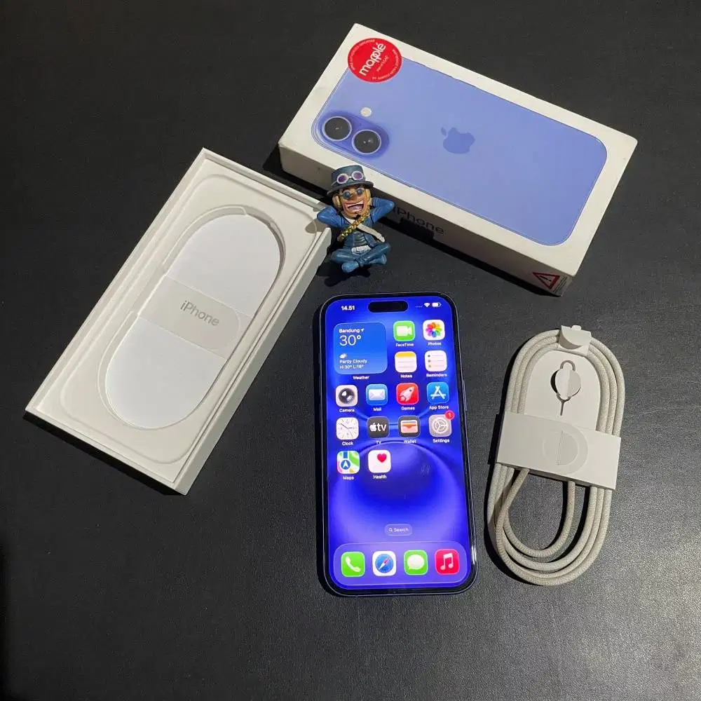 iPhone 16 128gb Garansi iBox Digimap ID/A Ultramarine Fullset Original